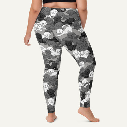 Dogs Camouflage Urban High-Waisted Leggings