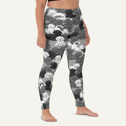 Dogs Camouflage Urban High-Waisted Leggings