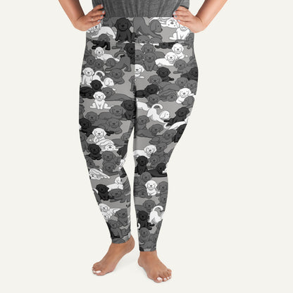 Dogs Camouflage Urban Plus Size Leggings