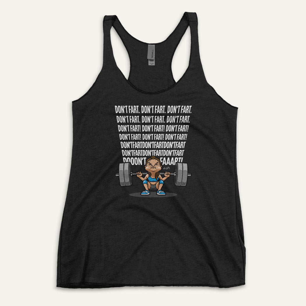 Don’t Fart Squat Racerback Tank Top - Ministry of Sweat
