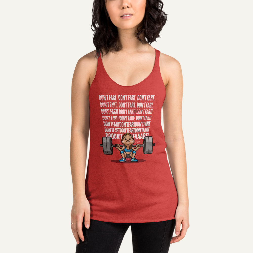 Don’t Fart Squat Racerback Tank Top - Ministry of Sweat