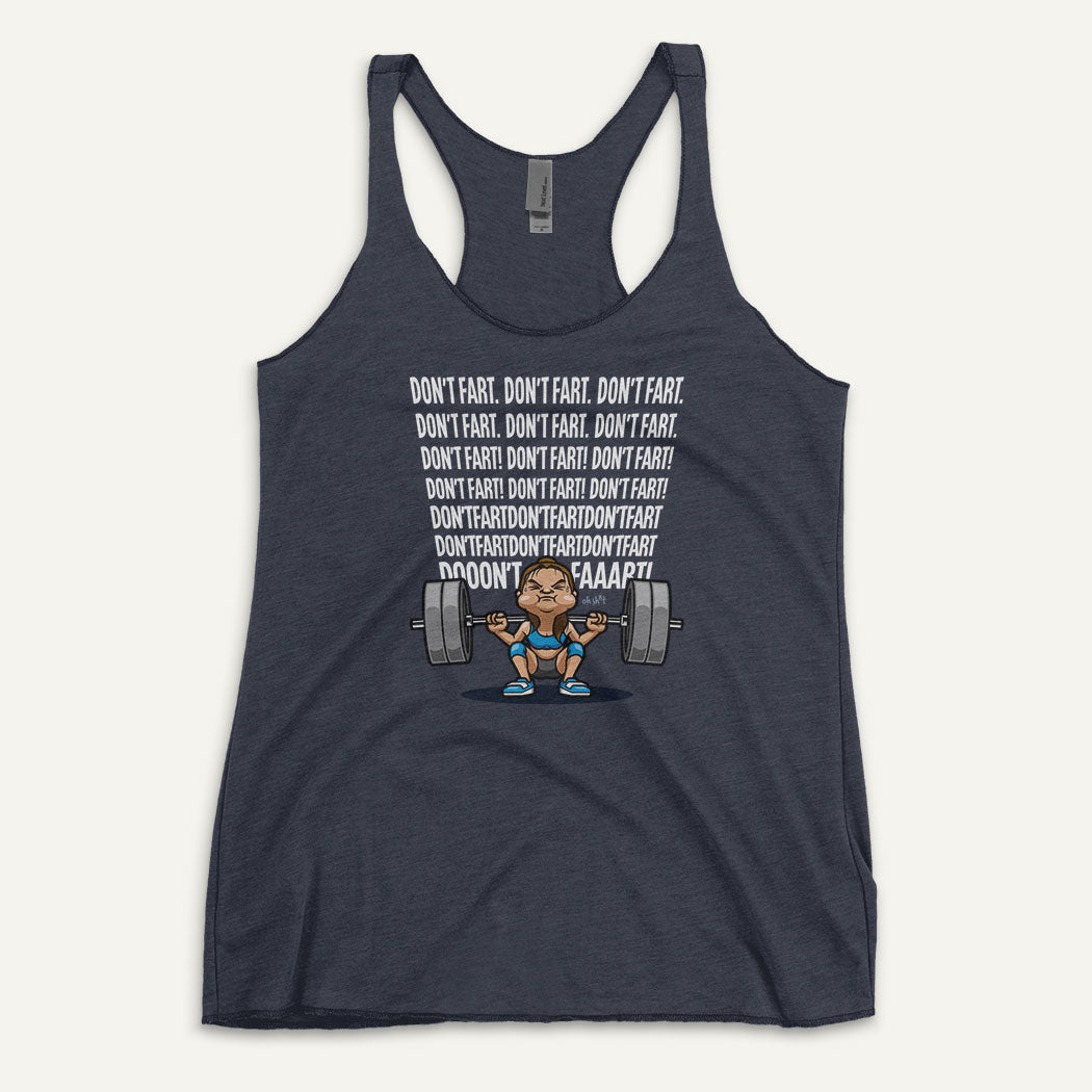 Don’t Fart Squat Racerback Tank Top - Ministry of Sweat