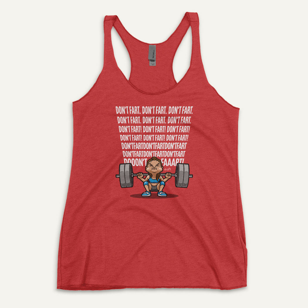 Don’t Fart Squat Racerback Tank Top - Ministry of Sweat