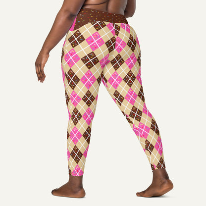 Donut Argyle Crossover Pocket Leggings