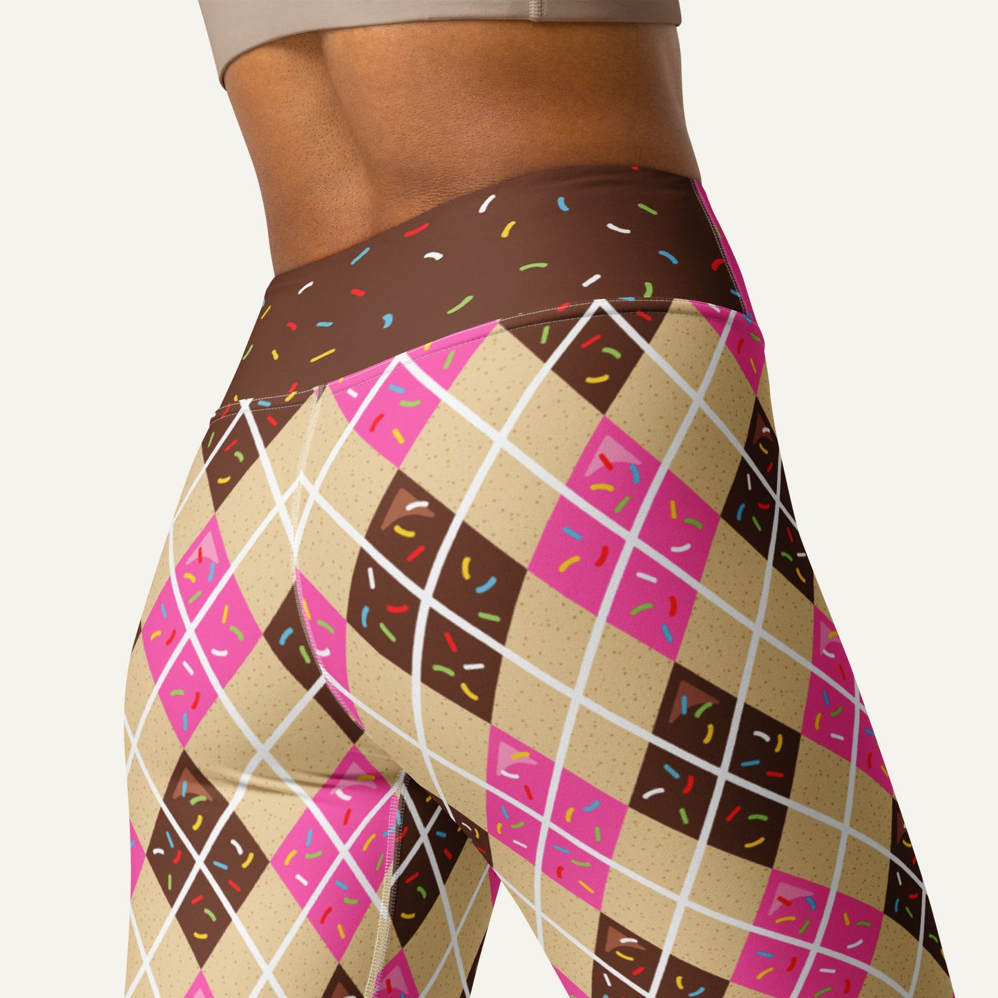 Donut Argyle High-Waisted Leggings