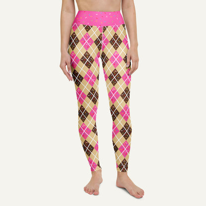 Donut Argyle High-Waisted Leggings