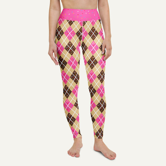 Donut Argyle High-Waisted Leggings