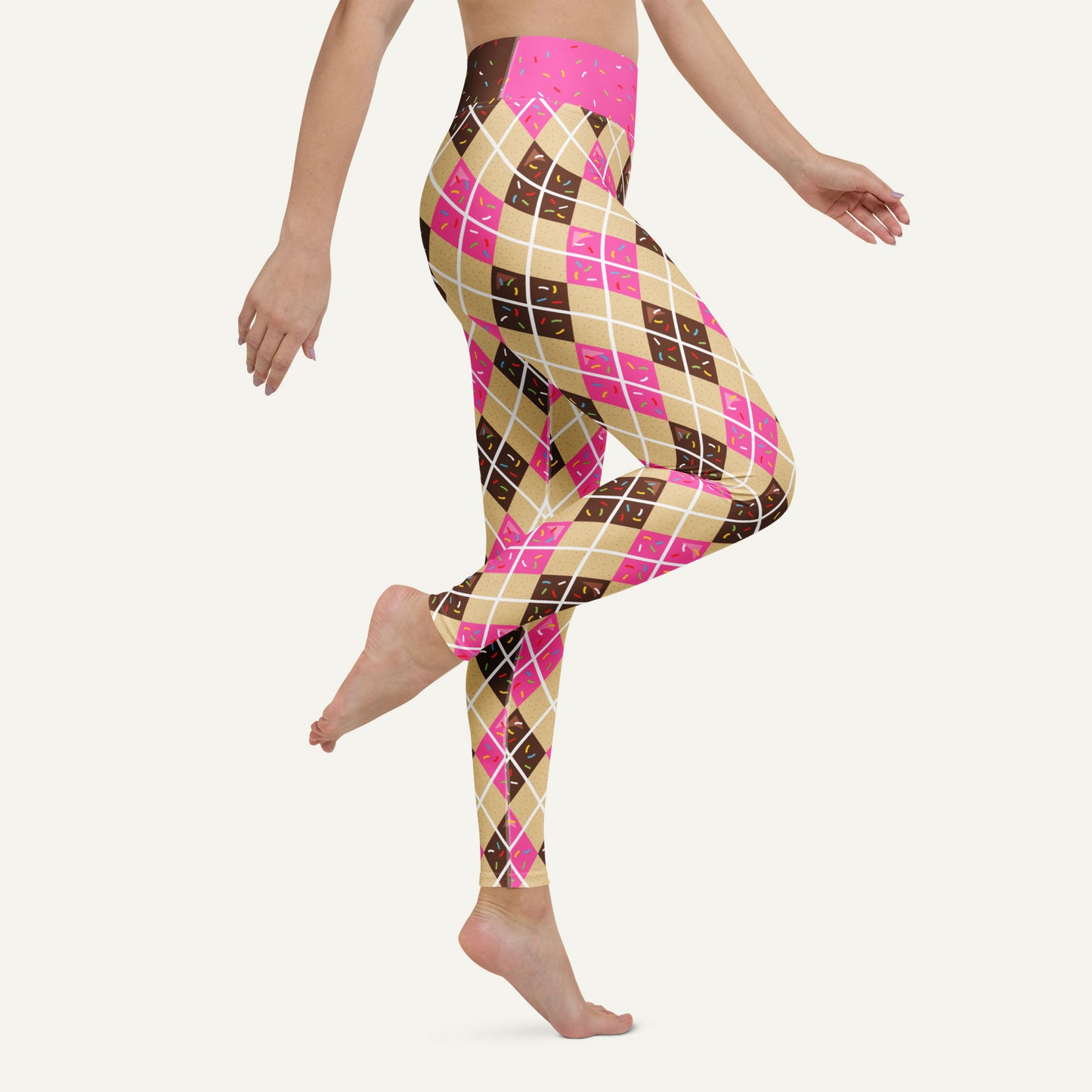Donut Argyle High-Waisted Leggings
