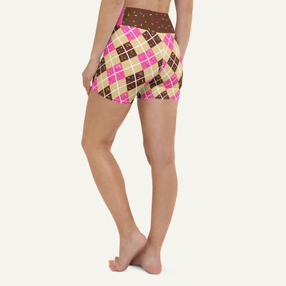 Donut Argyle High-Waisted Shorts