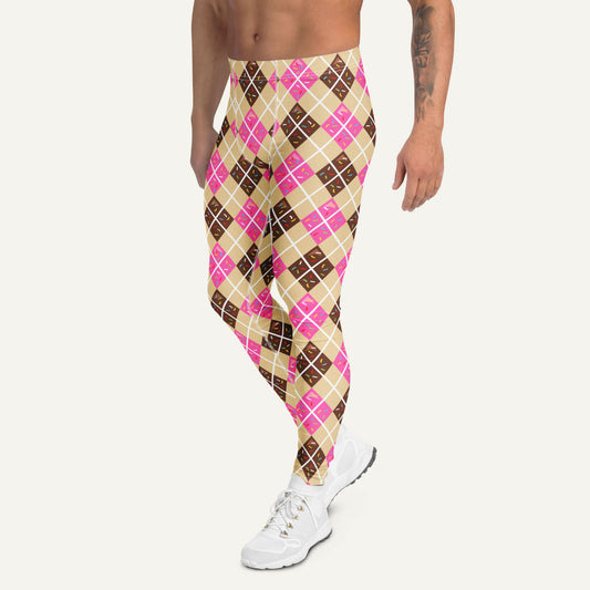 Donut Argyle Men's Leggings
