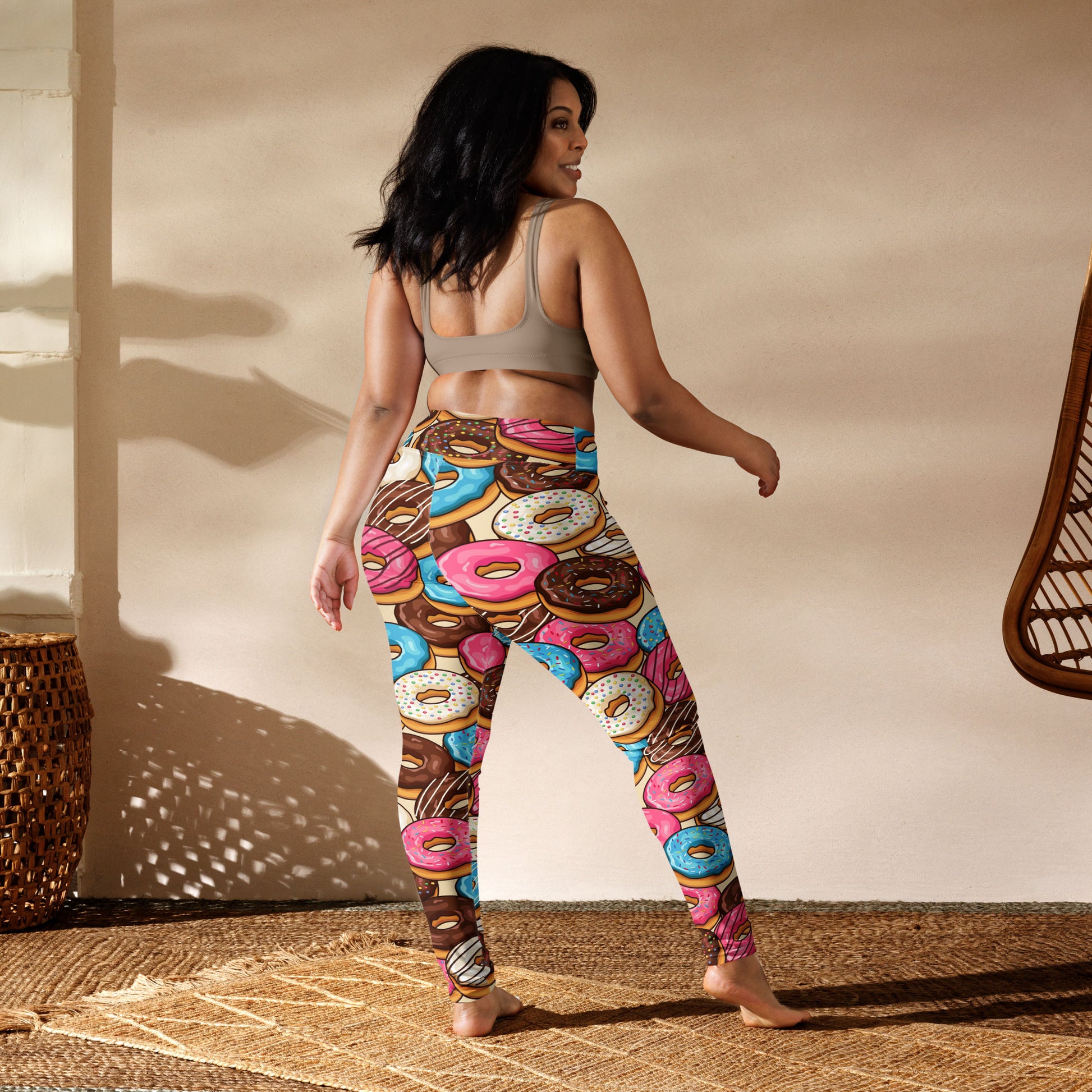 Leggings Depot High Waisted Floral & Space Print Leggings – Buttery Soft, 4-Way Stretch, Sizes Regular To Plus
