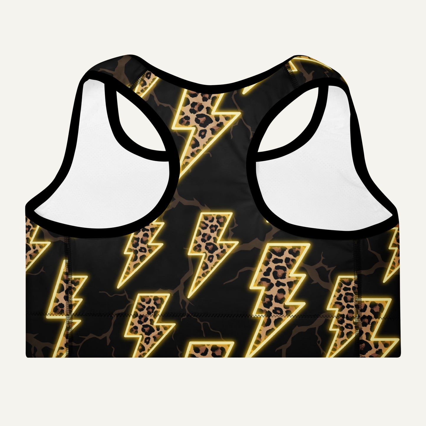 Electric Leopard Padded Sports Bra
