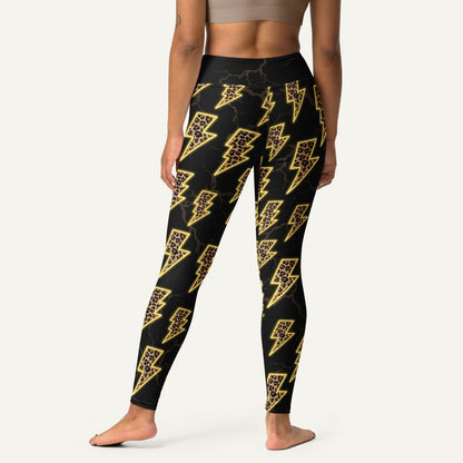 Electric Leopard High-Waisted Leggings