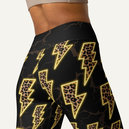 Electric Leopard High-Waisted Leggings