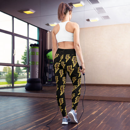 Electric Leopard High-Waisted Leggings