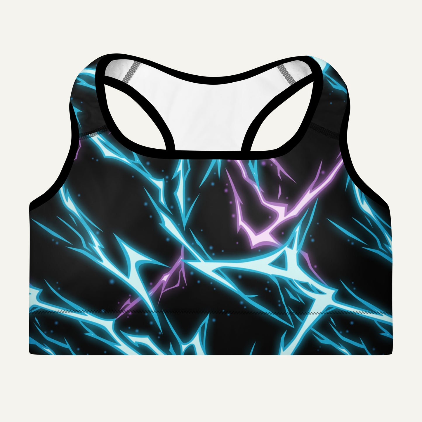 Electric Lightning Padded Sports Bra