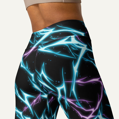 Electric Lightning High-Waisted Leggings