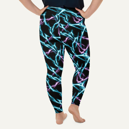 Electric Lightning Plus Size Leggings