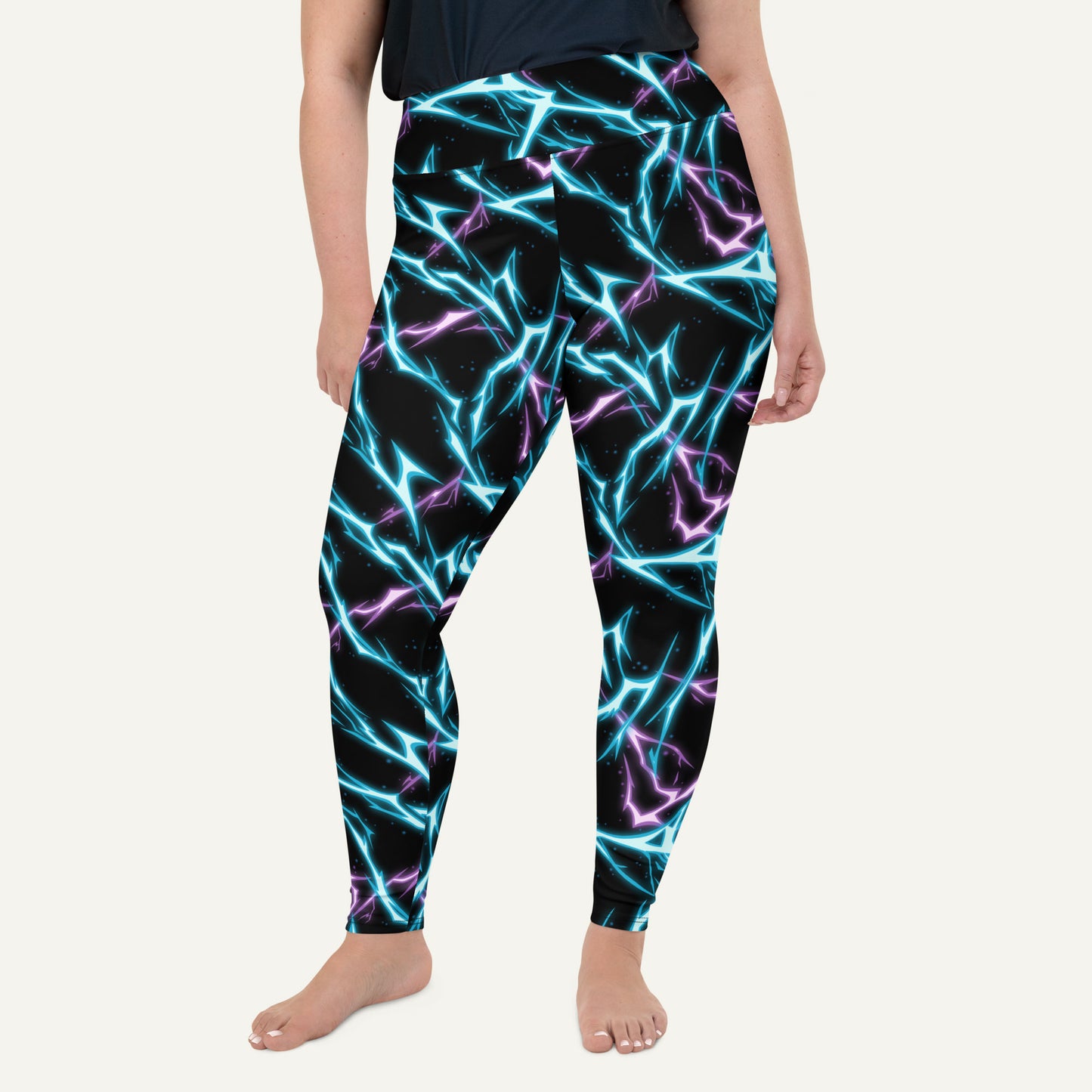 Electric Lightning Plus Size Leggings