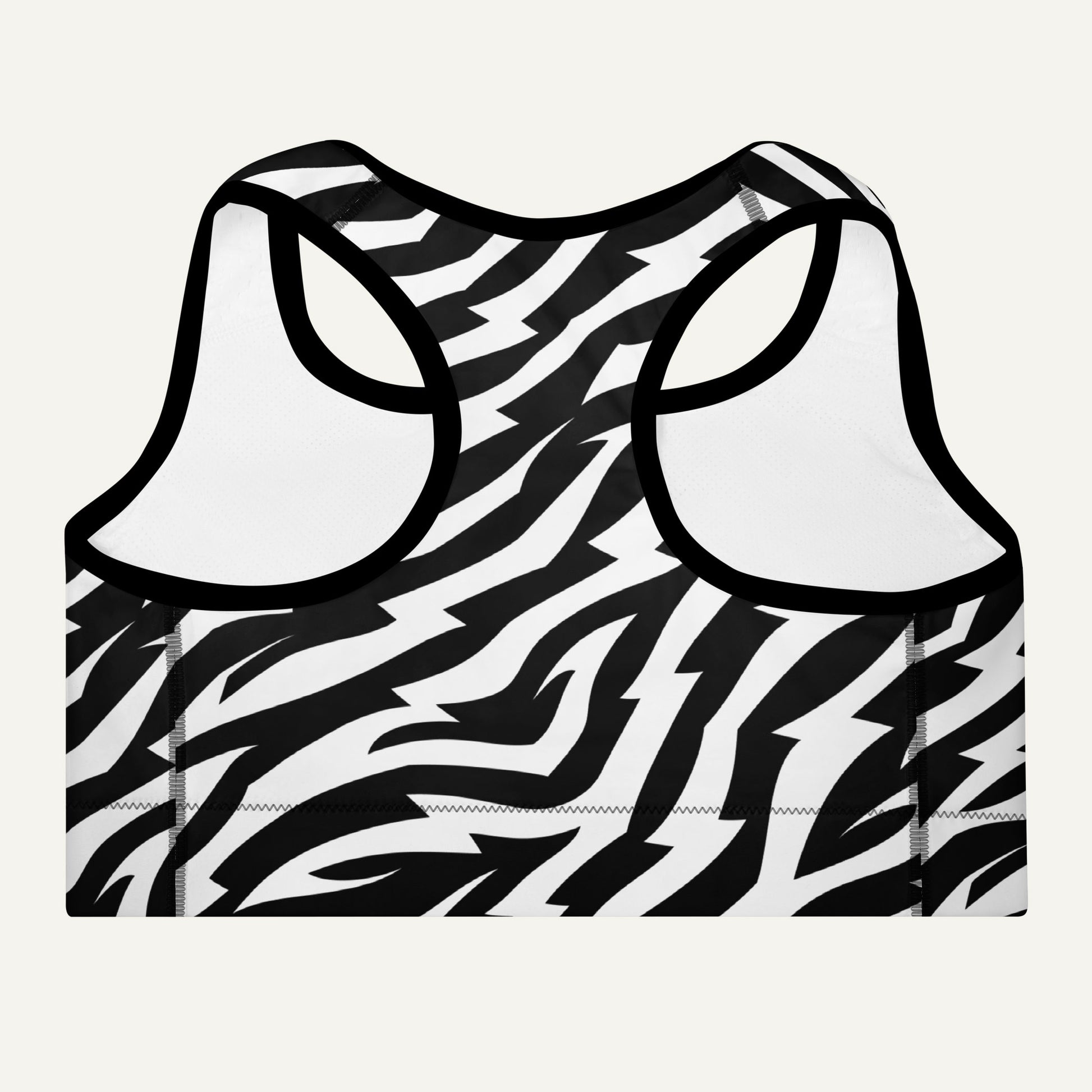 Electric Zebra Padded Sports Bra - Ministry of Sweat