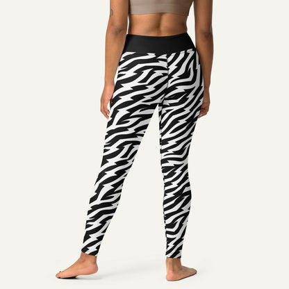 Electric Zebra High-Waisted Leggings