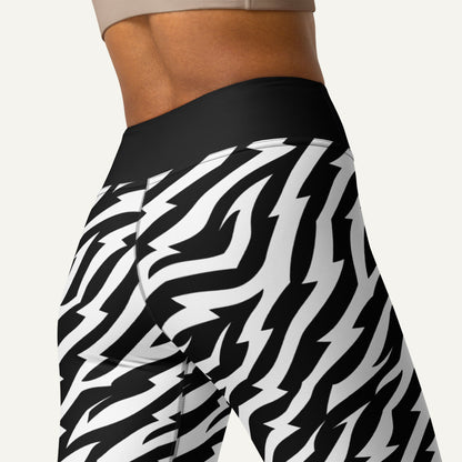 Electric Zebra High-Waisted Leggings