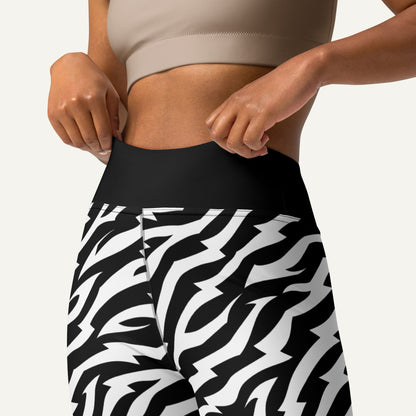Electric Zebra High-Waisted Leggings