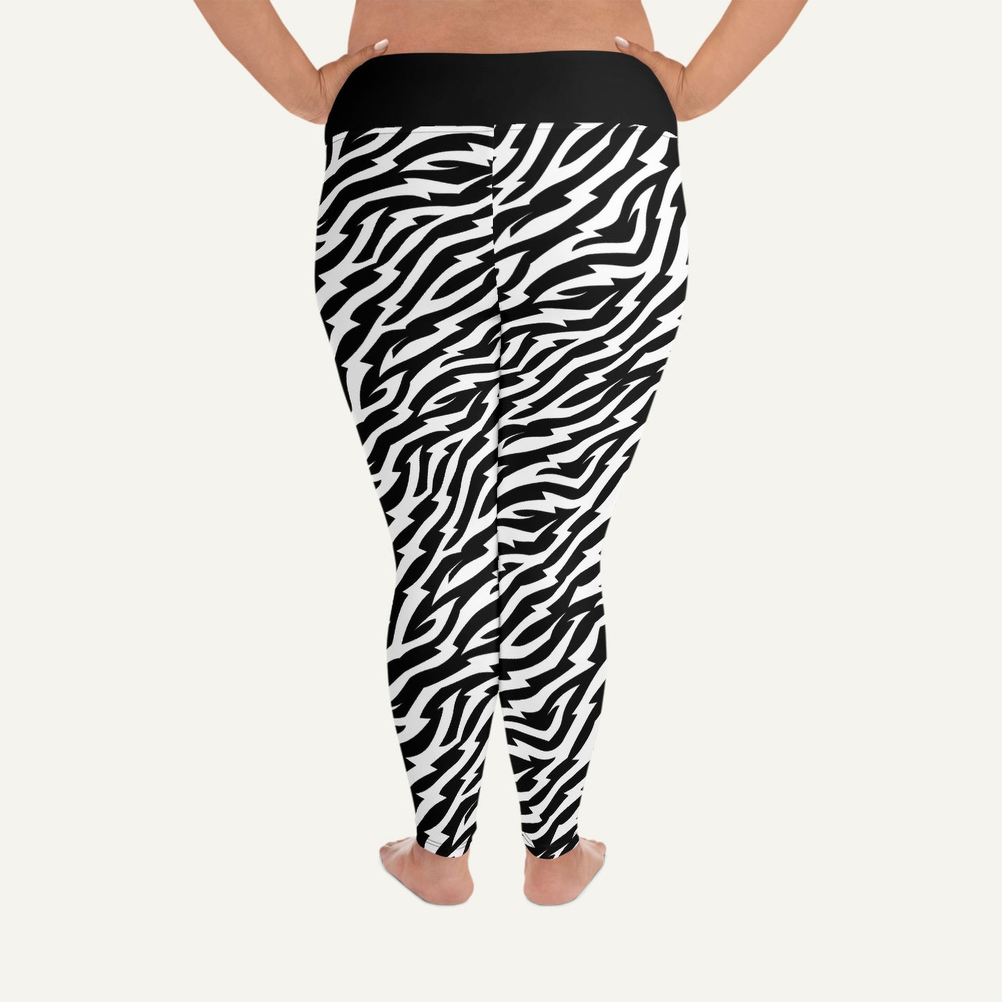 Electric Zebra Plus Size Leggings