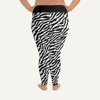 Electric Zebra Plus Size Leggings