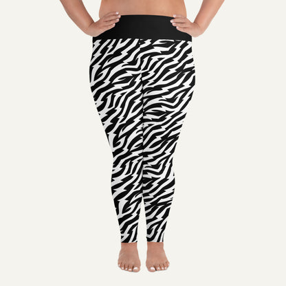 Electric Zebra Plus Size Leggings