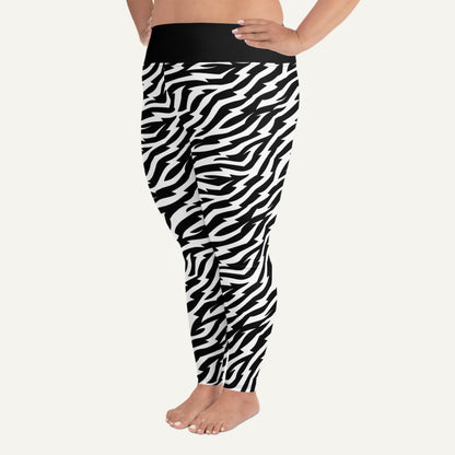 Electric Zebra Plus Size Leggings