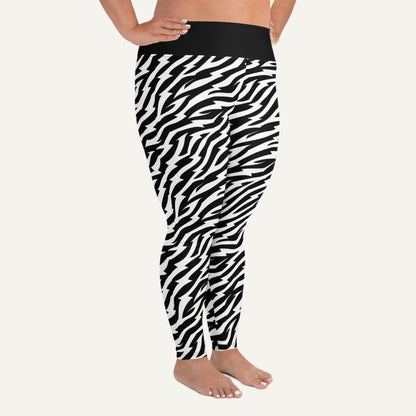 Electric Zebra Plus Size Leggings