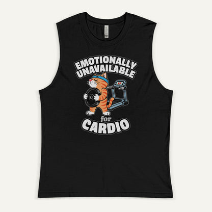 Emotionally Unavailable For Cardio Men’s Muscle Tank