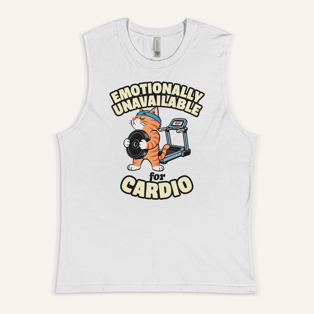 Emotionally Unavailable For Cardio Men’s Muscle Tank