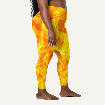 Fire High-Waisted Crossover Leggings With Pockets