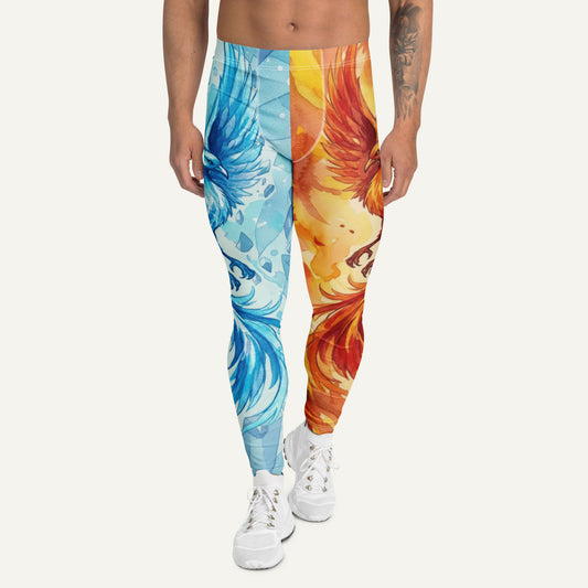 Fire And Ice Phoenix Men’s Leggings - Ministry of Sweat