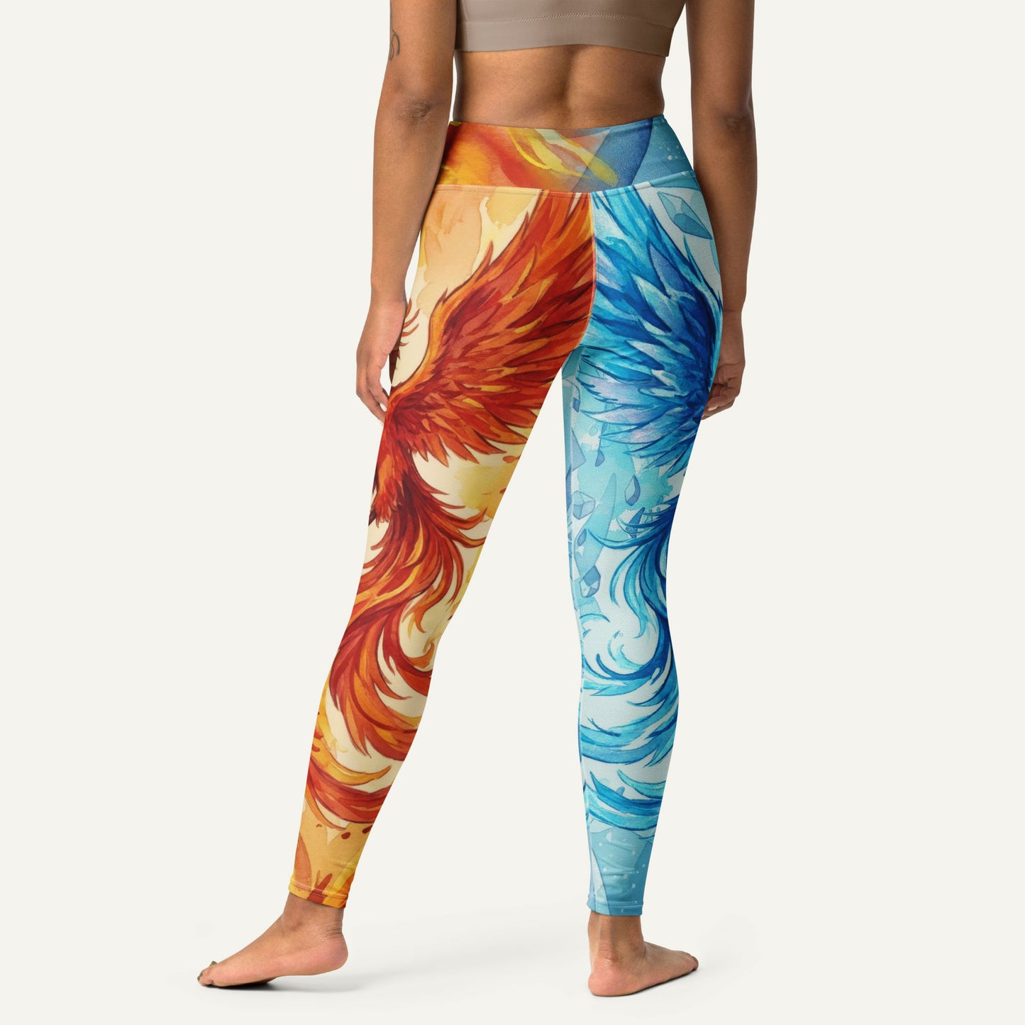 Fire And Ice Phoenix High-Waisted Leggings - Ministry of Sweat
