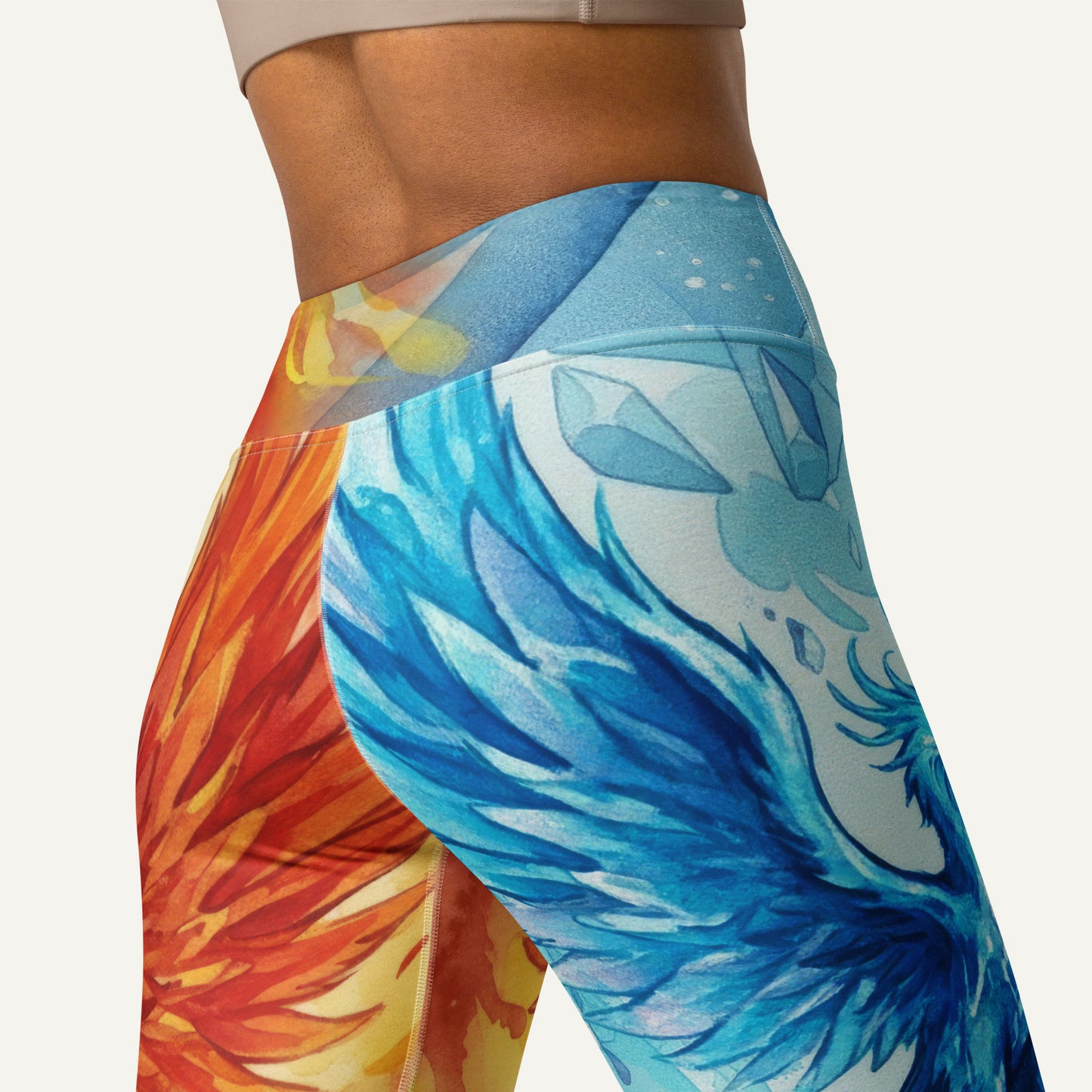 Fire And Ice Phoenix High-Waisted Leggings - Ministry of Sweat