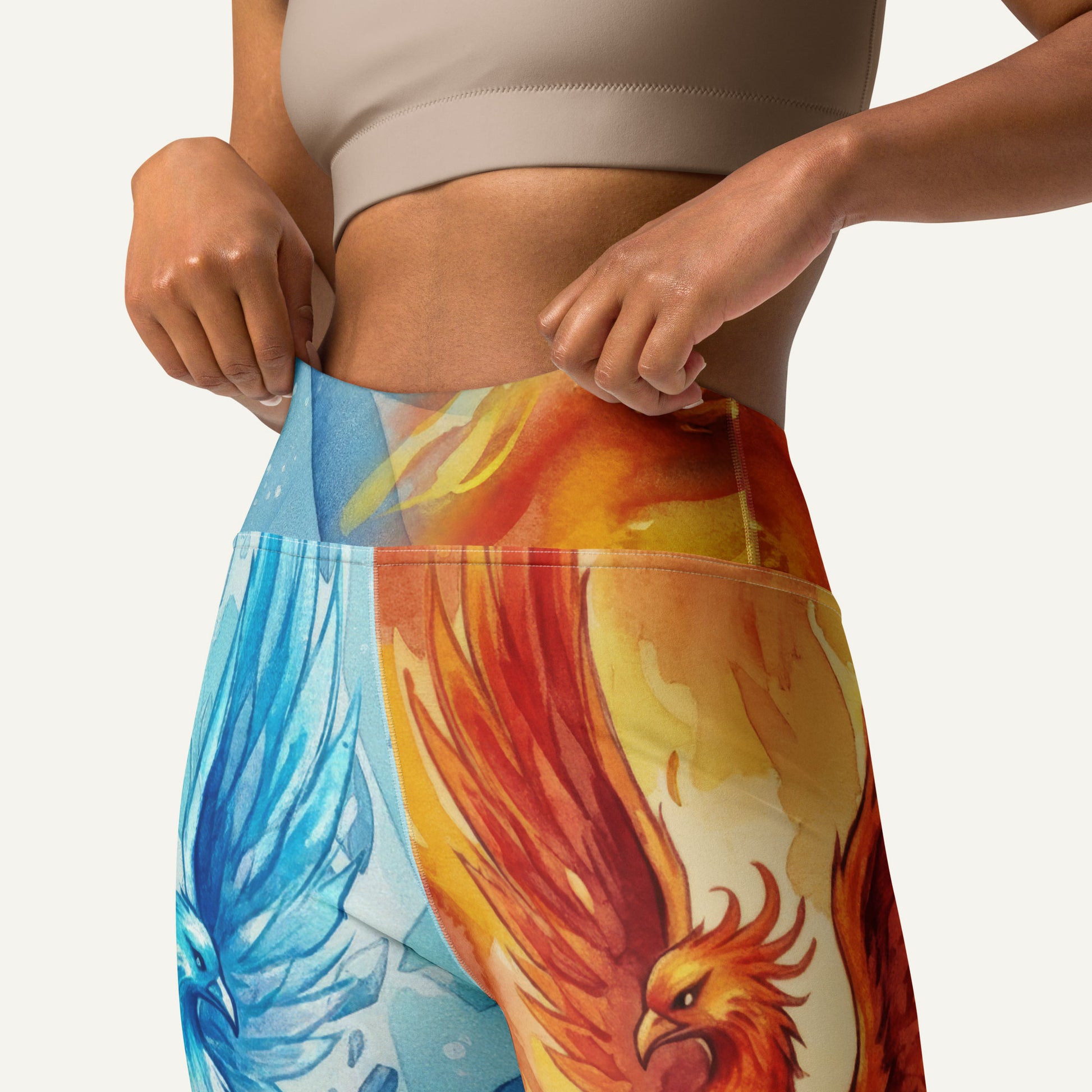 Fire And Ice Phoenix High-Waisted Leggings - Ministry of Sweat