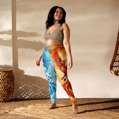 Fire And Ice Phoenix High-Waisted Leggings - Ministry of Sweat