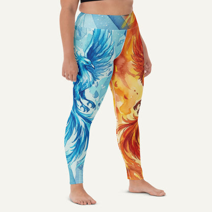 Fire And Ice Phoenix High-Waisted Leggings - Ministry of Sweat