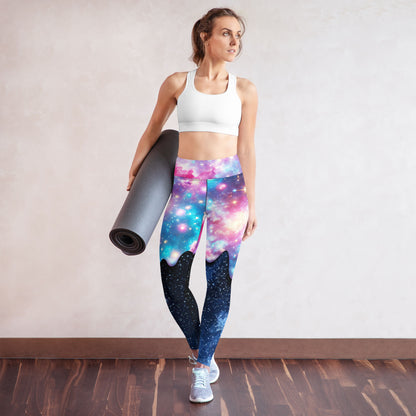 Galaxy Drip High-Waisted Leggings