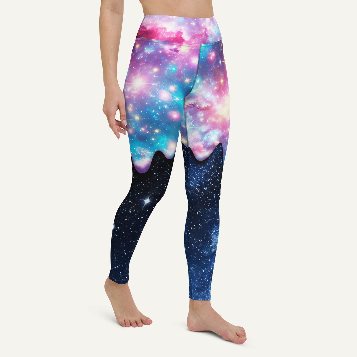 Galaxy Drip High-Waisted Leggings