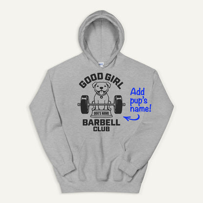 Good Girl Barbell Club Personalized Pullover Hoodie — Pit Bull