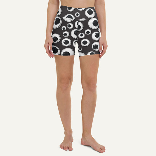 Googly Eyes High-Waisted Shorts