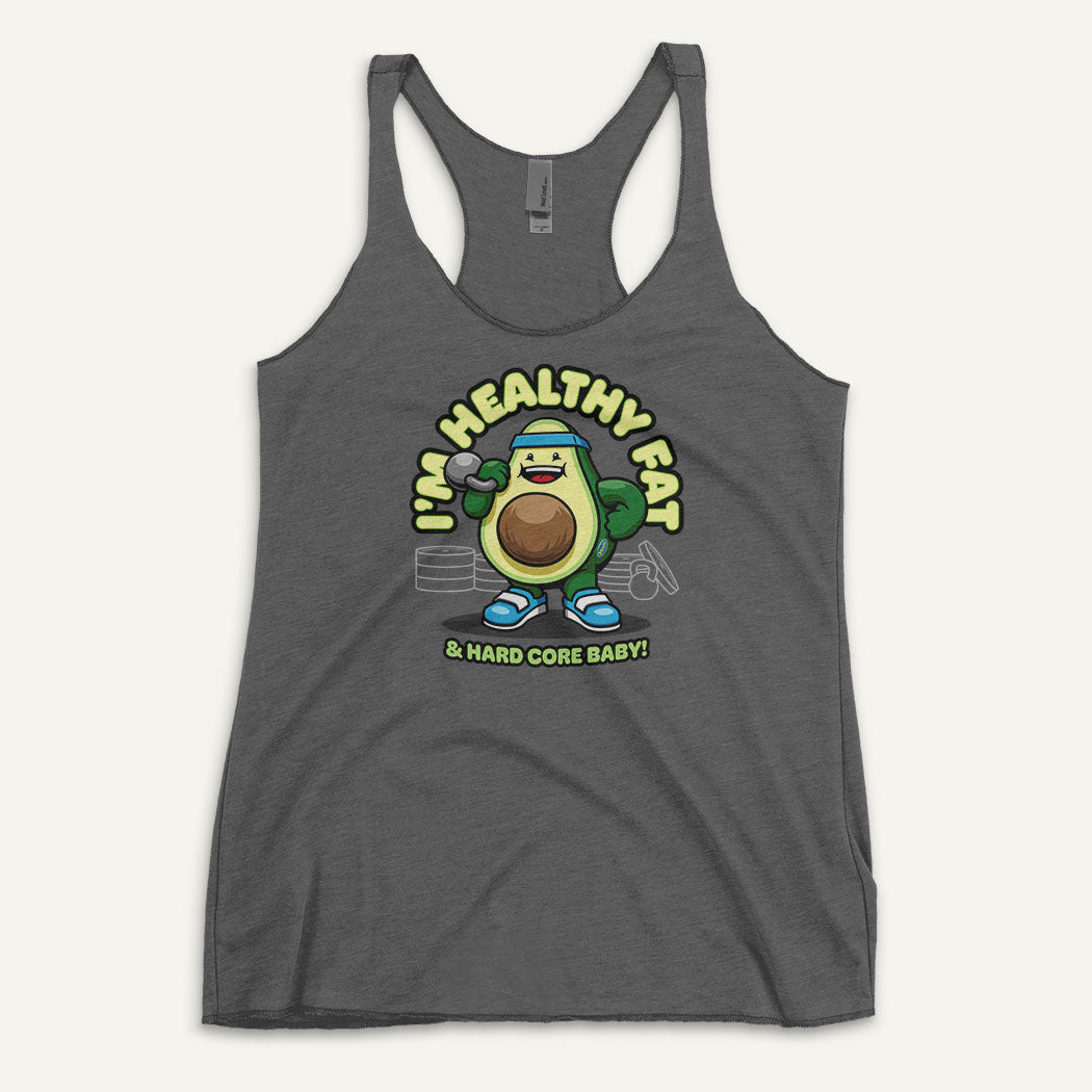 I’m Healthy Fat Avocado Racerback Tank Top - Ministry of Sweat