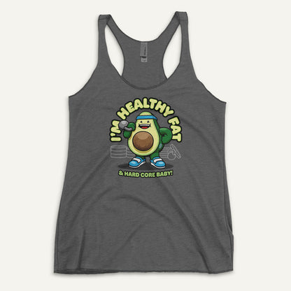 I’m Healthy Fat Avocado Racerback Tank Top - Ministry of Sweat