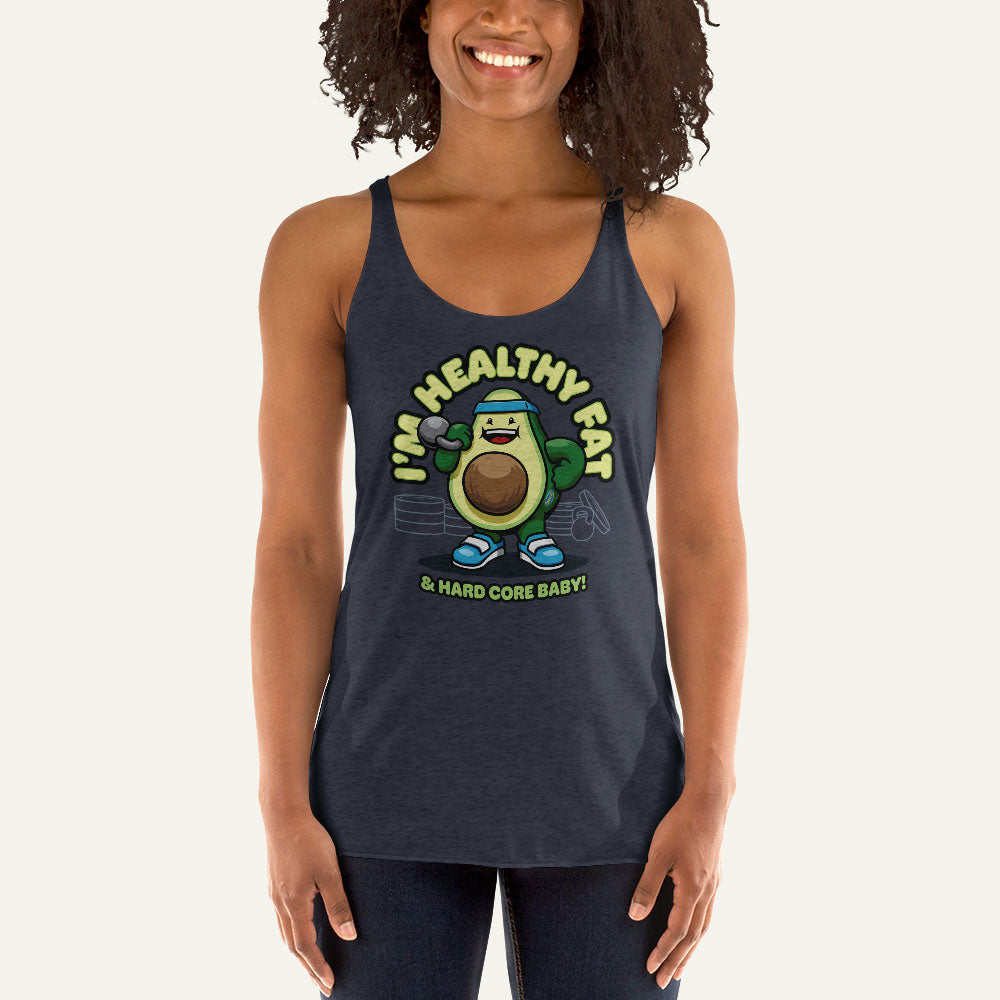 I’m Healthy Fat Avocado Racerback Tank Top - Ministry of Sweat
