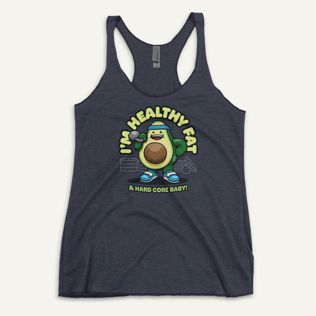 I’m Healthy Fat Avocado Racerback Tank Top - Ministry of Sweat