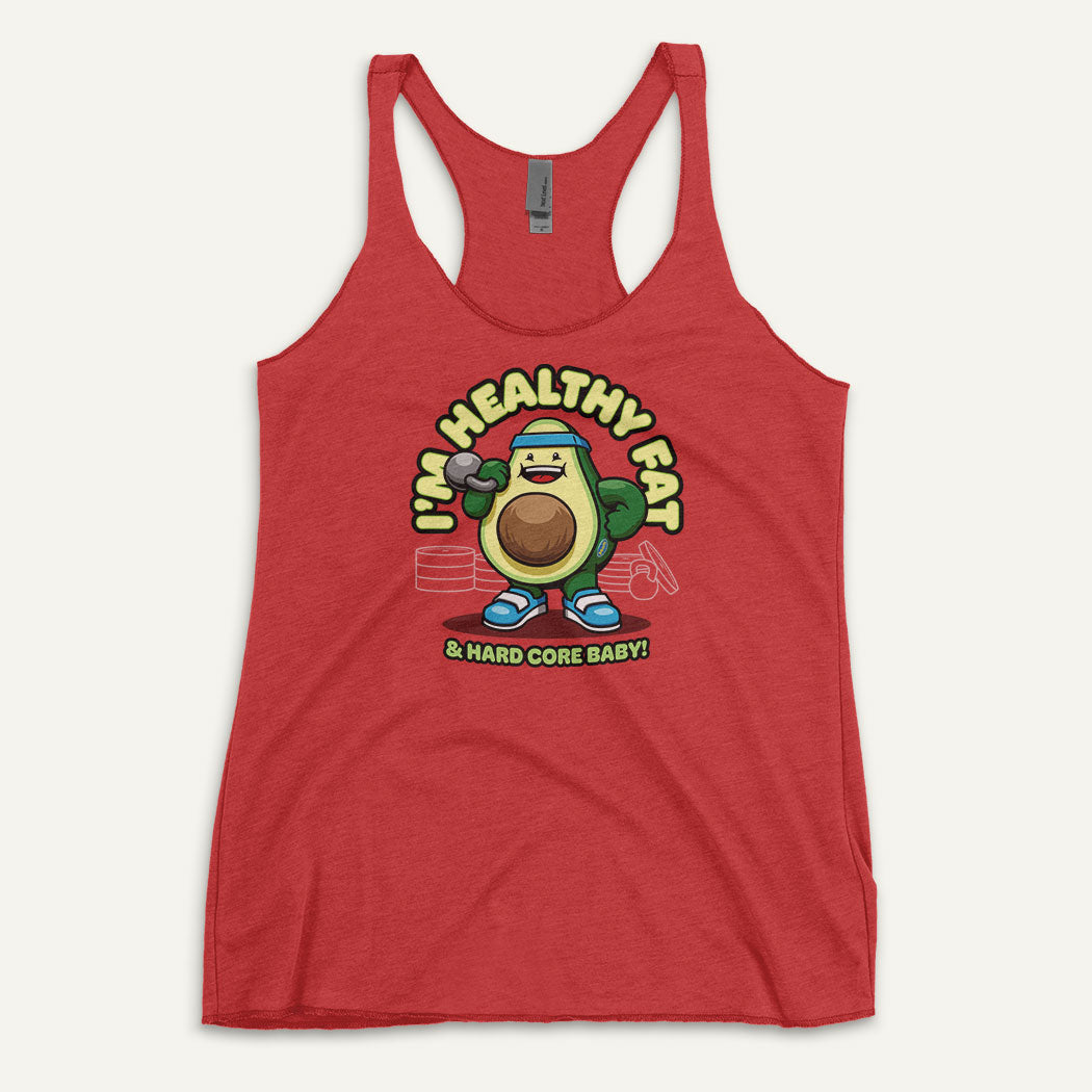 I’m Healthy Fat Avocado Racerback Tank Top - Ministry of Sweat